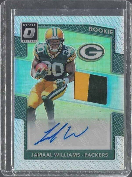 JAMAAL WILLIAMS 2017 DONRUSS OPTIC HOLO RPA 2 COLOR PATCH AUTO RC #D 2/5