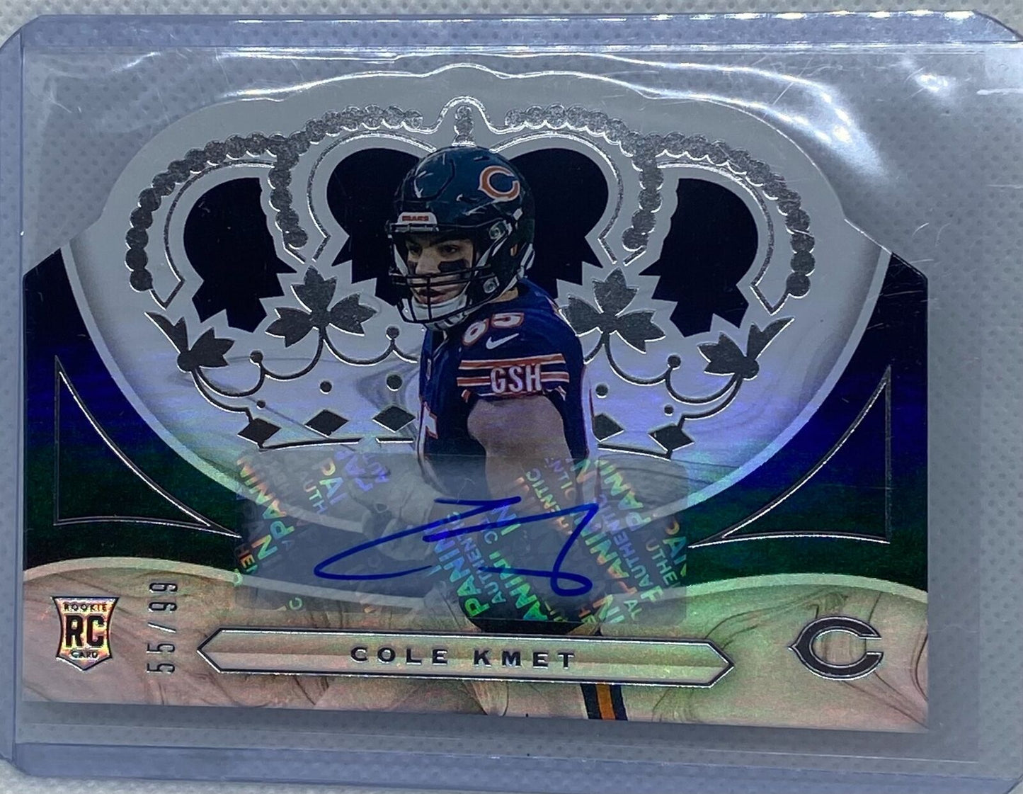 COLE KMET 2020 PANINI CHRONICLES CROWN ROYALE DIE CUT AUTO RC #D 55/99