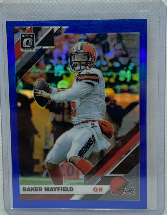 BAKER MAYFIELD 2019 PANINI DONRUSS OPTIC BLUE HOLO PRIZM #D 3/150