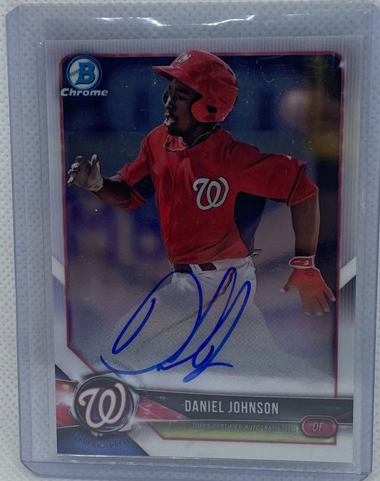 DANIEL JOHNSON 2018 TOPPS BOWMAN CHROME PROSPECT ON CARD AUTO #CPA-DJ