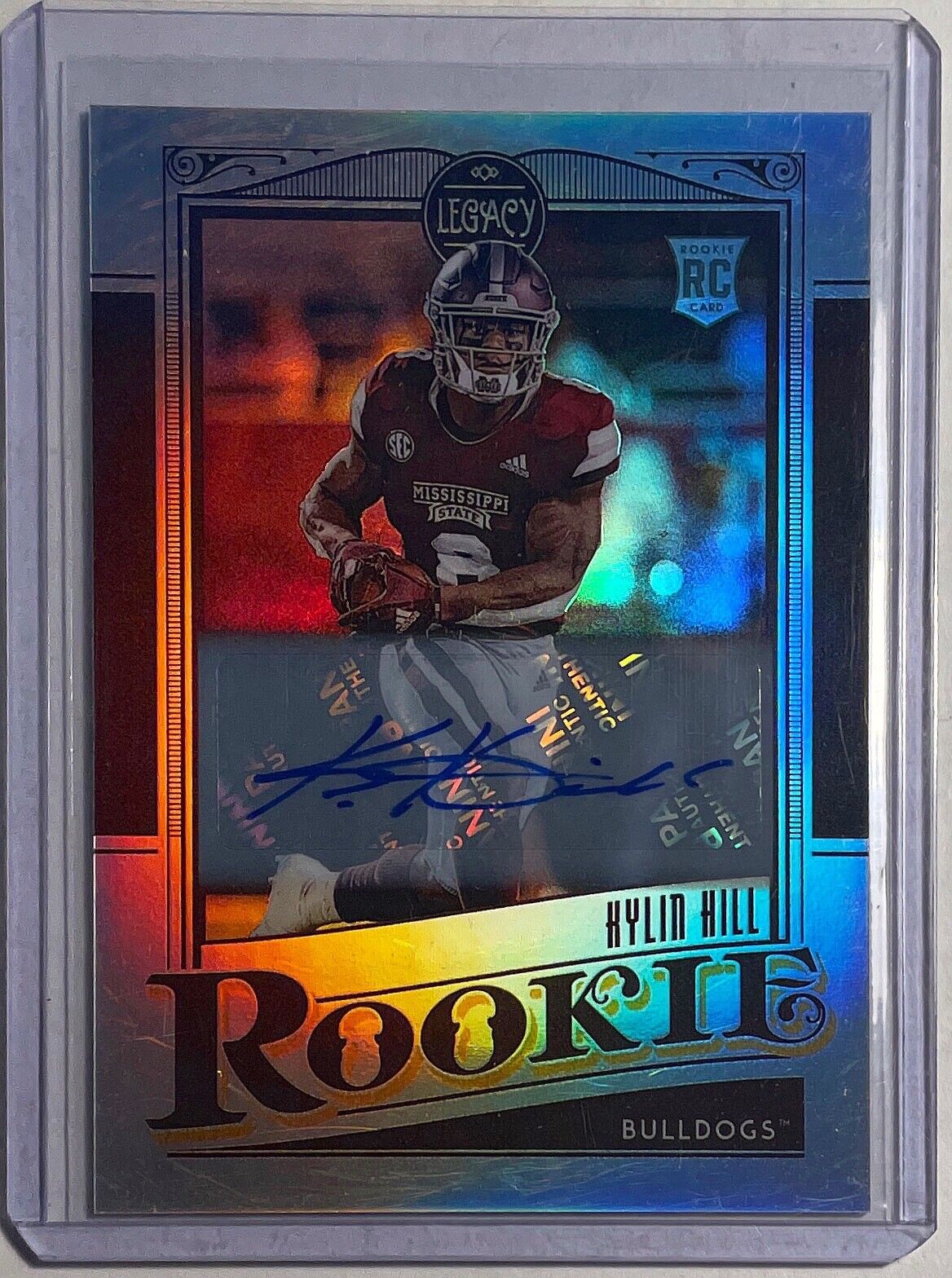 KYLIN HILL 2021 PANINI LEGACY SILVER PRIZM AUTO ROOKIE RC #171