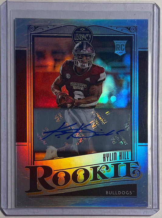 KYLIN HILL 2021 PANINI LEGACY SILVER PRIZM AUTO ROOKIE RC #171