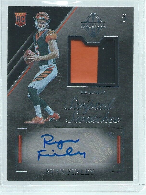 RYAN FINLEY 2019 PANINI MAJESTIC SCRIPTED SWATCHES 2-COLOR PATCH AUTO RC #D /99