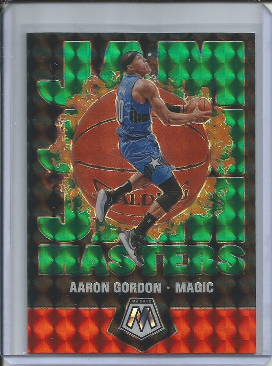 AARON GORDON 2019-20 PANINI MOSAIC JAM MASTERS GREEN PRIZM #6