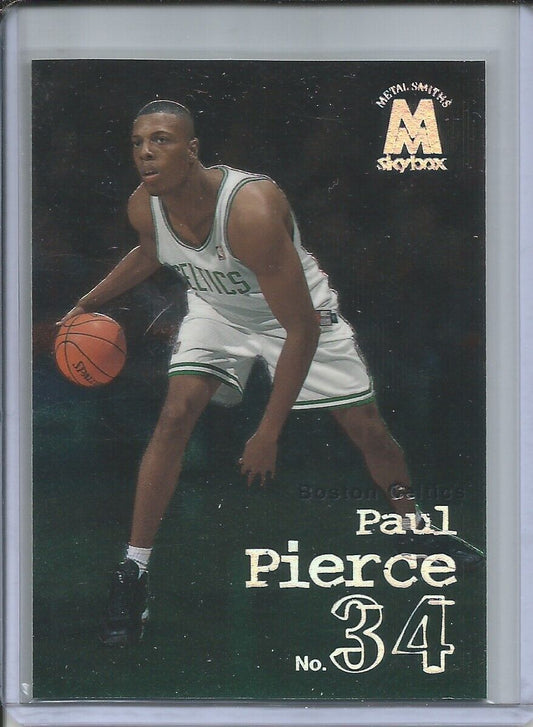 PAUL PIERCE 1999 SKYBOX MOLTEN METAL METALSMITHS ROOKIE RC CELTICS #91