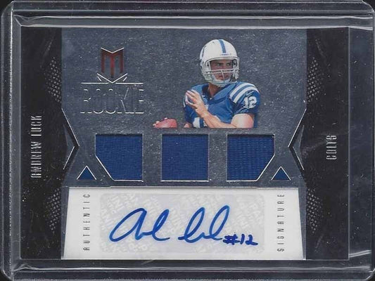 ANDREW LUCK 2012 PANINI MOMENTUM ROOKIE PREMIERE COLTS JERSEY AUTO RC #D 50/399