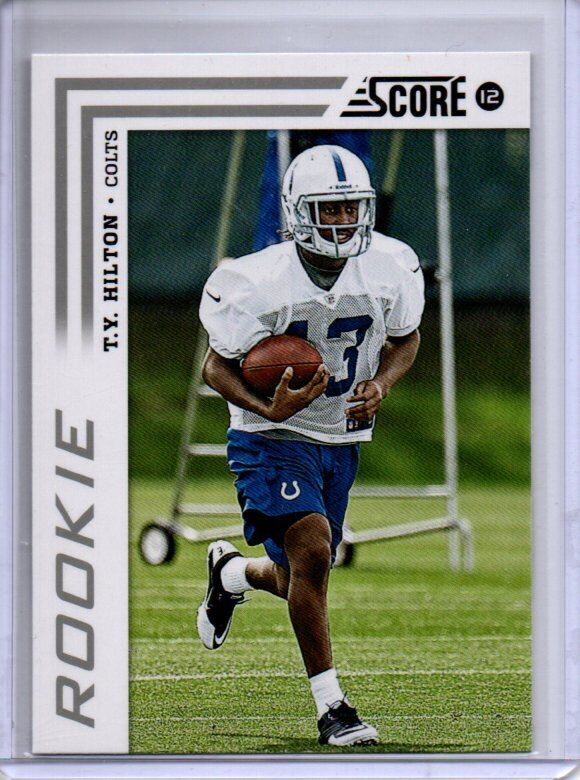T.Y. HILTON PANINI SCORE SP PHOTO VARIATION ROOKIE SHORT PRINT RC #378