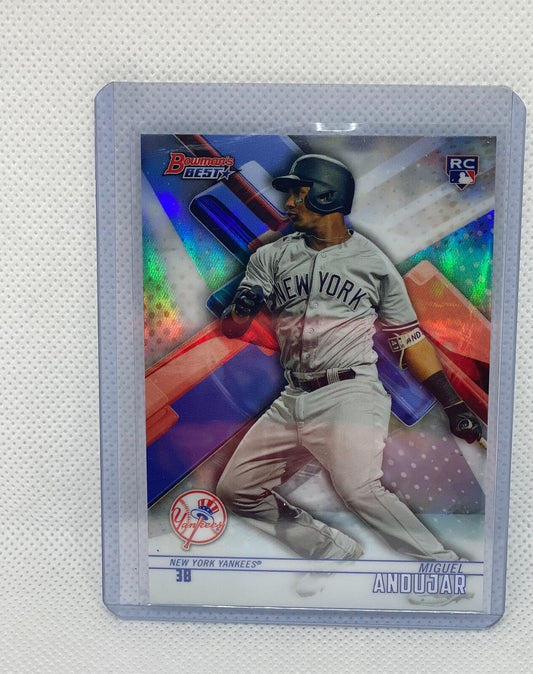 MIGUEL ANDUJAR 2018 BOWMANS BEST ROOKIE REFRACTOR RC #49