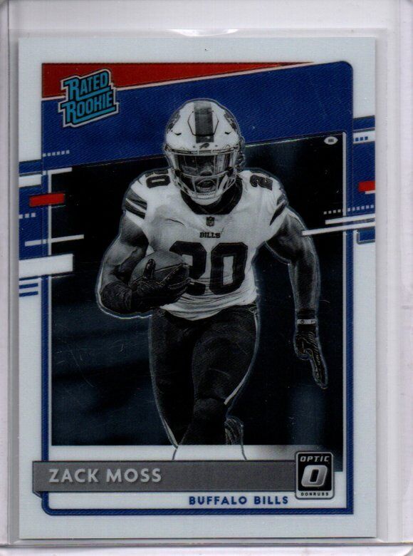 ZACK MOSS 2020 PANINI DONRUSS OPTIC SP NEGATIVE PHOTO VARIATION SP RC #330