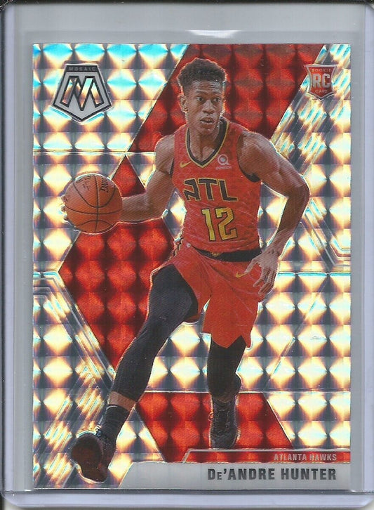 DE'ANDRE HUNTER 2019-20 PANINI MOSAIC SILVER WAVE PRIZM ROOKIE RC #239