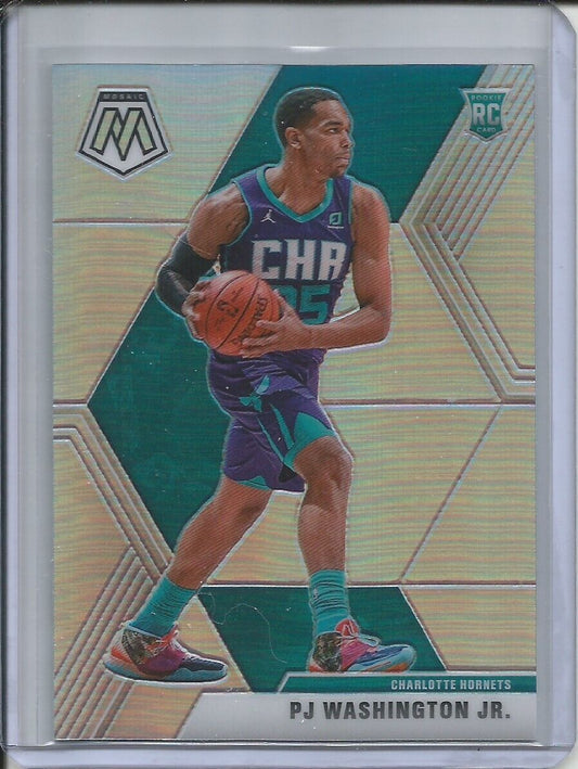 PJ WASHINGTON 2019-20 PANINI MOSAIC SILVER PRIZM ROOKIE RC #213