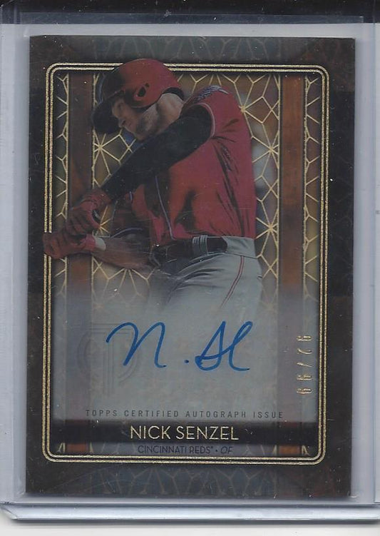 NICK SENZEL 2020 TOPPS TRIBUTE ICONIC PERSPECTIVES ON CARD AUTO #D 92/99
