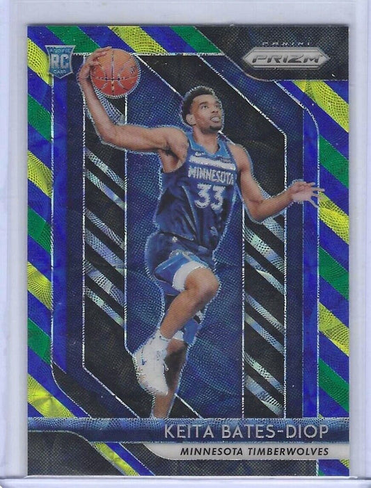 KEITA BATES-DIOP 2018-19 PANINI PRIZM CHOICE PRIZM BLUE YELLOW AND GREEN RC #47