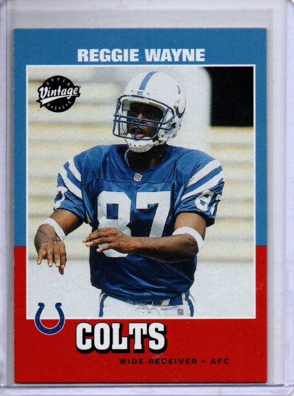 REGGIE WAYNE 2001 UPPER DECK VINTAGE ROOKIE RC #230
