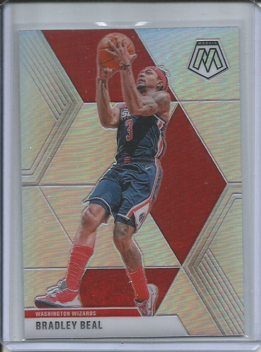 BRADLEY BEAL 2019-20 PANINI MOSAIC SILVER PRIZM WIZARDS #132