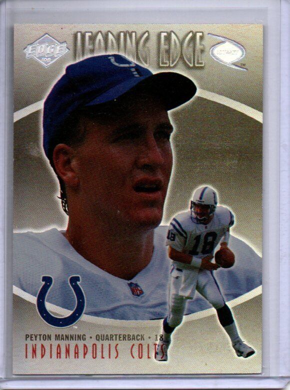 PEYTON MANNING 1998 COLLECTOR'S EDGE LEADING EDGE ROOKIE RC #13
