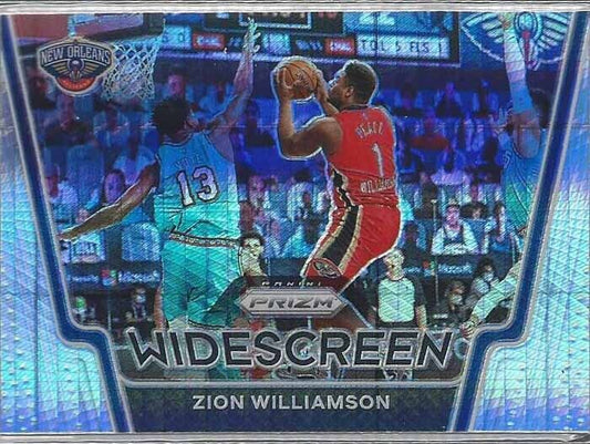 ZION WILLIAMSON 2020-21 PANINI PRIZM WIDESCREEN SILVER HYPER PRIZMS #4
