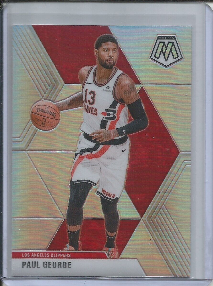 PAUL GEORGE 2019-20 PANINI MOSAIC SILVER PRIZM LA CLIPPERS #108