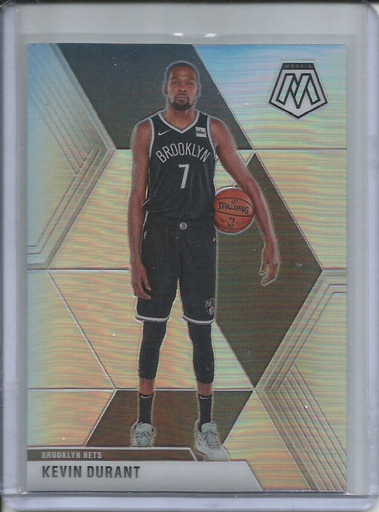 KEVIN DURANT 2019-20 PANINI MOSAIC SILVER PRIZM #1