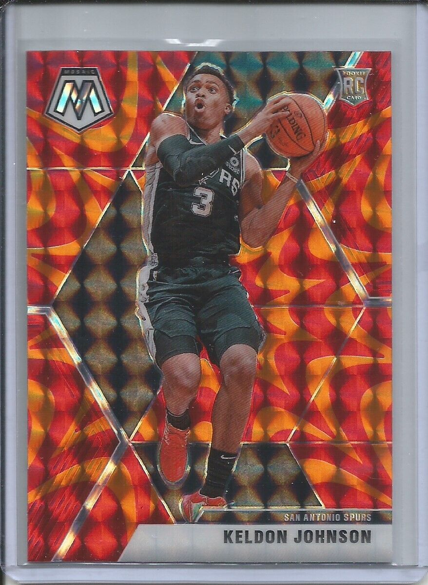 KELDON JOHNSON 2019-20 PANINI MOSAIC REACTIVE ORANGE PRIZM ROOKIE RC #238