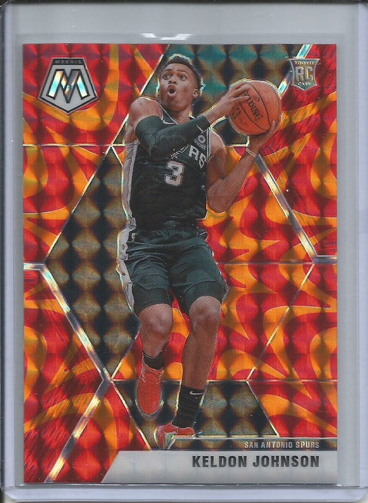 KELDON JOHNSON 2019-20 PANINI MOSAIC REACTIVE ORANGE PRIZM ROOKIE RC #238
