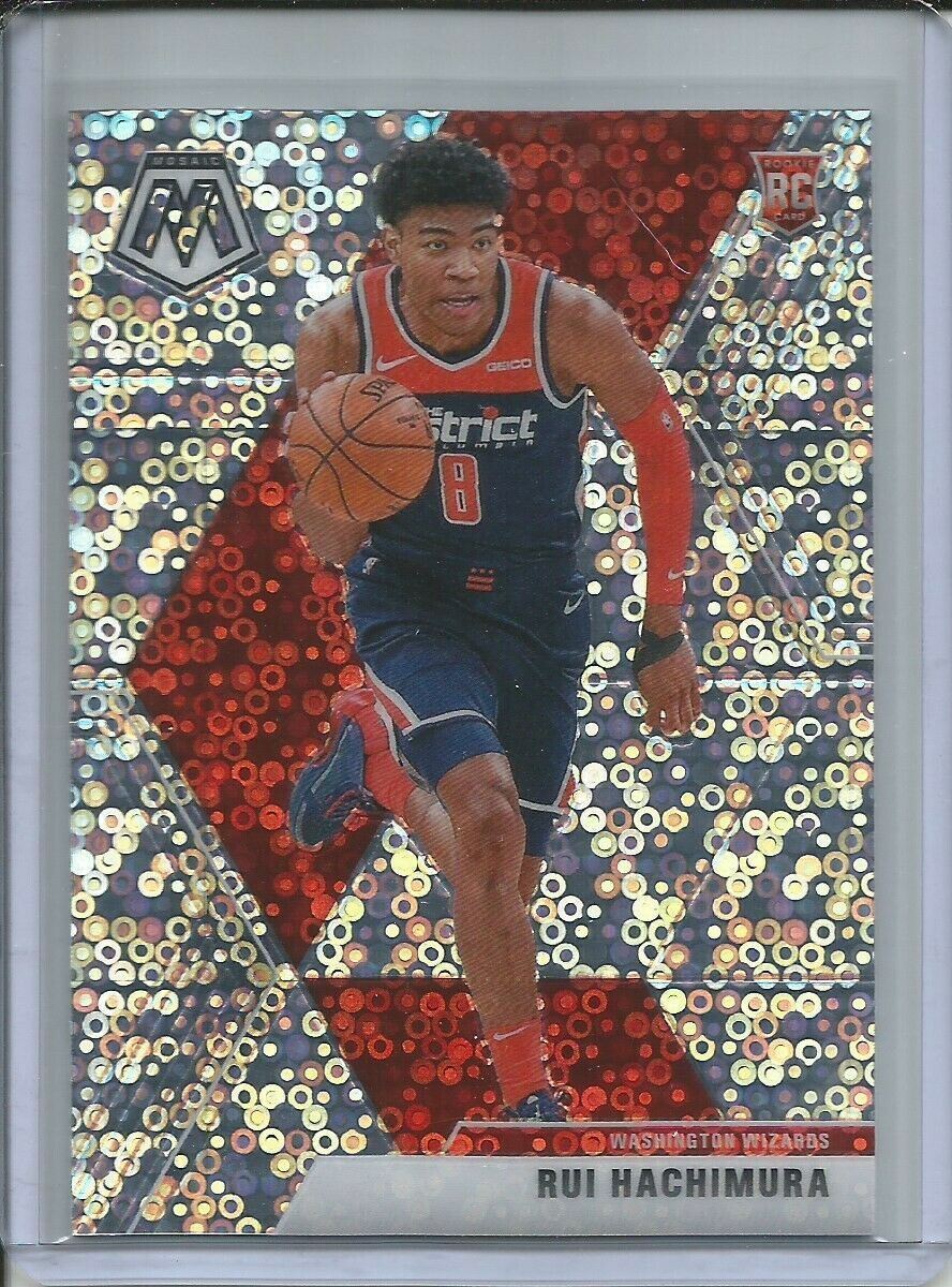 RUI HACHIMURA 2019-20 PANINI MOSAIC FAST BREAK SILVER PRIZM ROOKIE RC #231