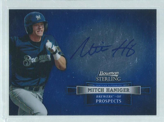 MITCH HANIGER 2012 BOWMAN STERLING ON CARD AUTO PROSPECT