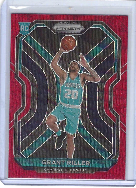 GRANT RILLER 2020-21 PANINI PRIZM RED RUBY WAVE ROOKIE RC #295