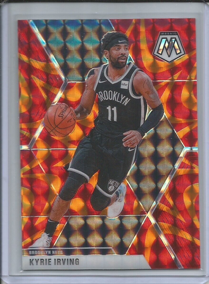 KYRIE IRVING 2019-20 PANINI MOSAIC REACTIVE ORANGE PRIZM #11