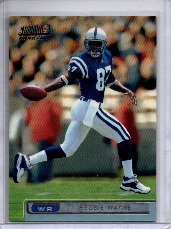 REGGIE WAYNE 2001 TOPPS STADIUM CLUB ROOKIE RC #131