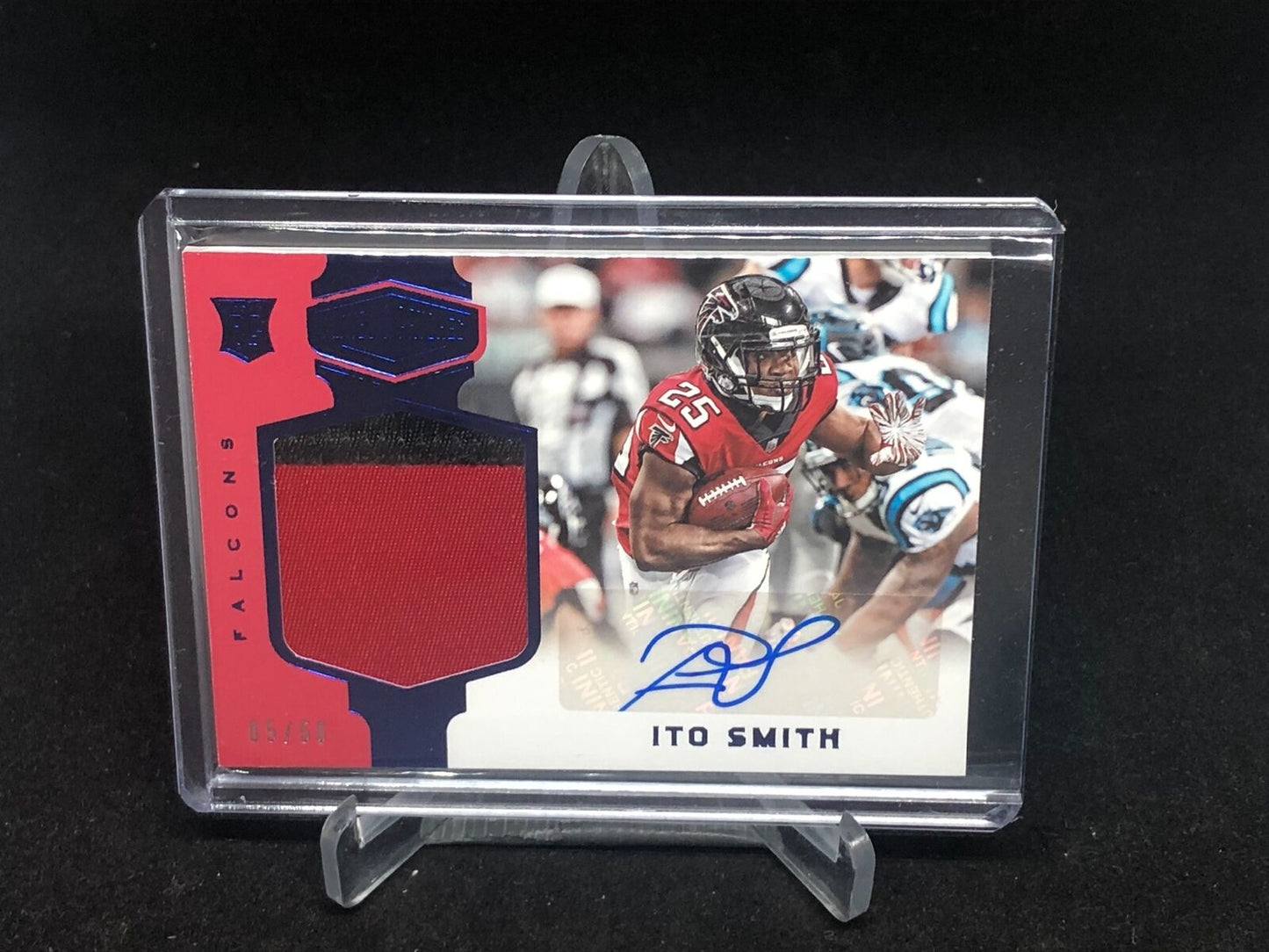 ITO SMITH 2018 PANINI PLATES & PATCHES BLUE RPA 2 CLR PATCH AUTO RC #D 5/50