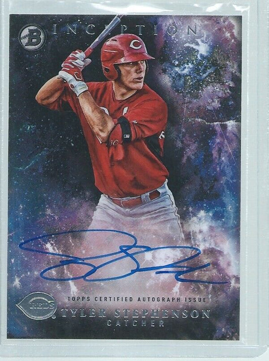 TYLER STEPHENSON 2016 BOWMAN INCEPTION ON CARD AUTO PROSPECT