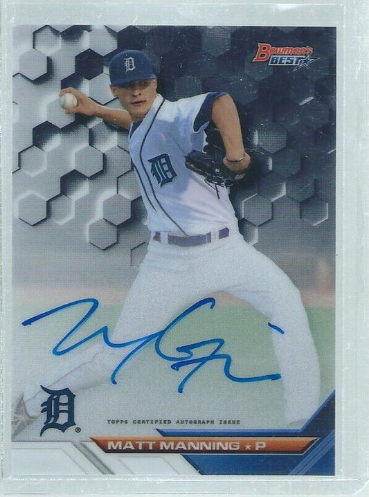 MATT MANNING 2016 BOWMAN'S BEST ON CARD AUTO PROSPECT