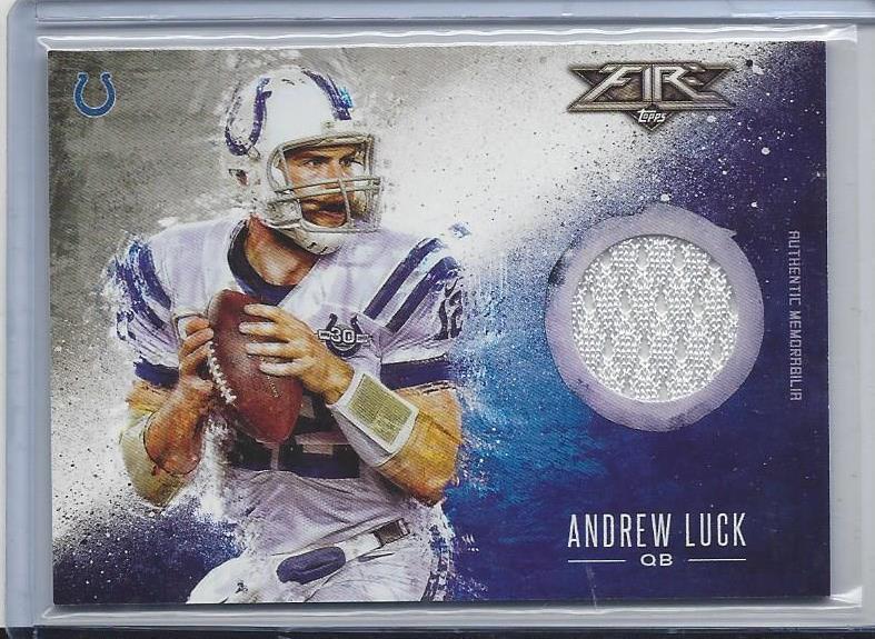 ANDREW LUCK 2014 TOPPS FIRE COLTS JERSEY