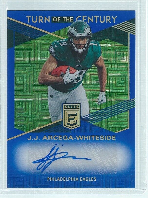 J.J. ARCEGA-WHITESIDE 2019 DONRUSS ELITE TURN OF THE CENTURY AUTO BLUE RC #D /10