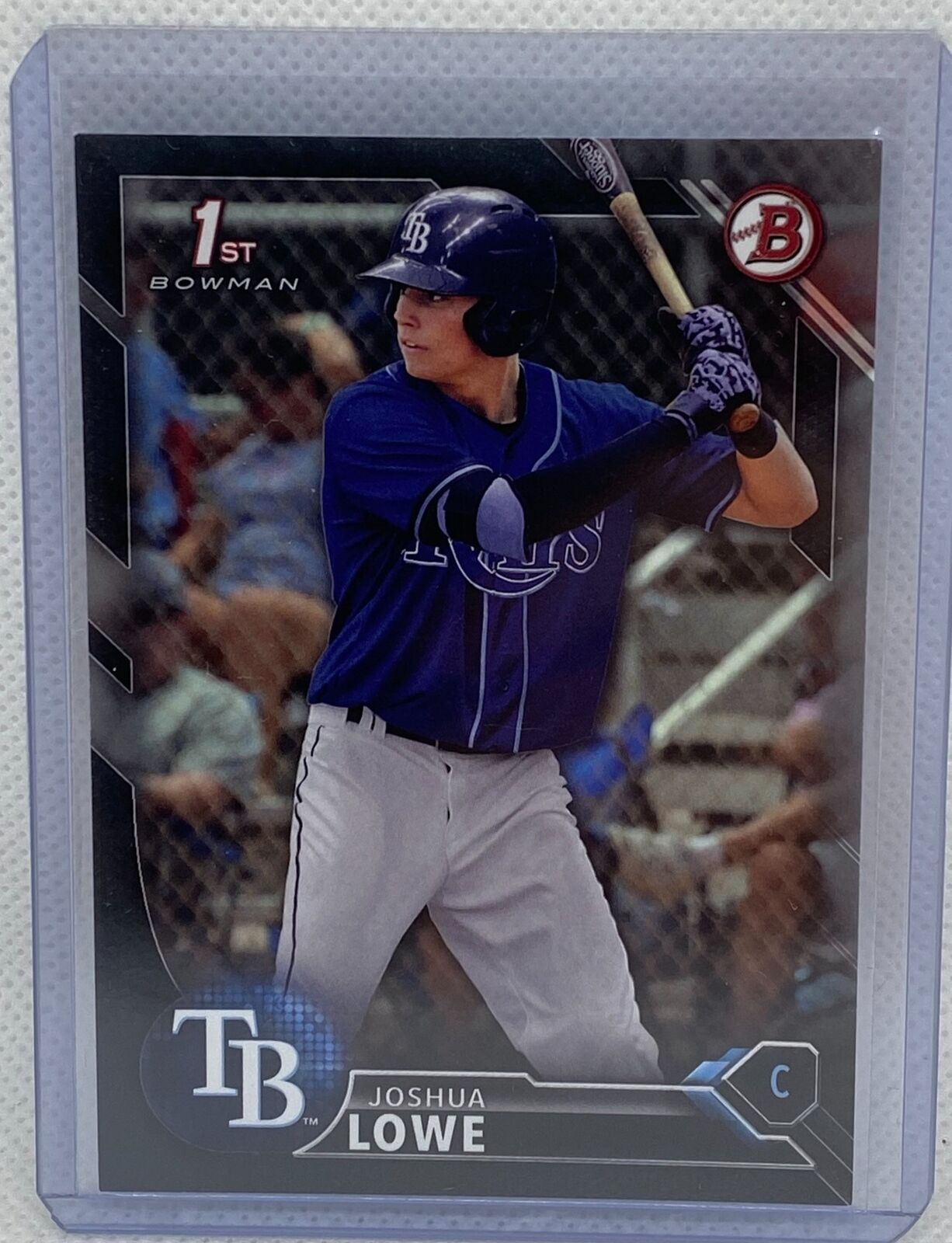 JOSHUA LOWE 2016 TOPPS 1ST BOWMAN PROSPECT BLACK #D 120/499