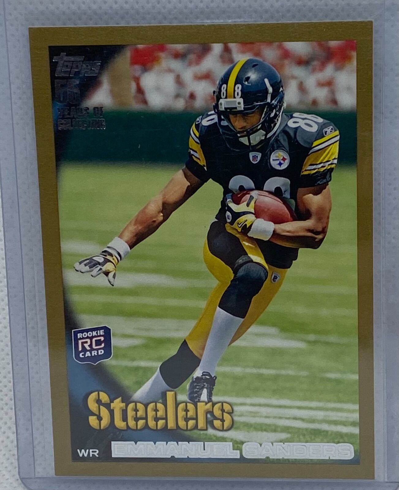 EMMANUEL SANDERS 2010 TOPPS GOLD RC #D 127/2010