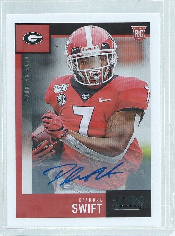 D'ANDRE SWIFT 2020 PANINI SCORE AUTO RC #377
