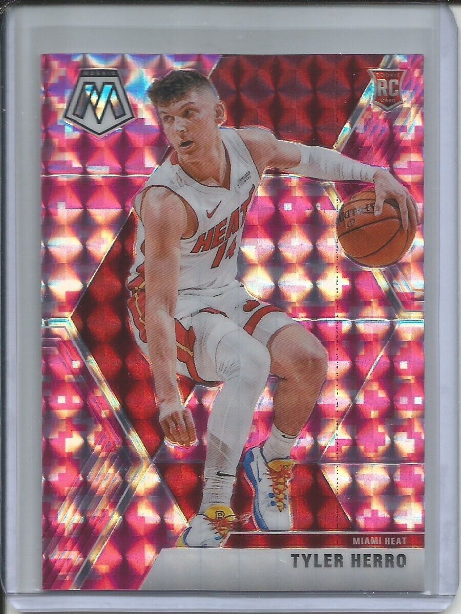TYLER HERRO 2019-20 PANINI MOSAIC CAMO PINK PRIZM ROOKIE RC HEAT #223
