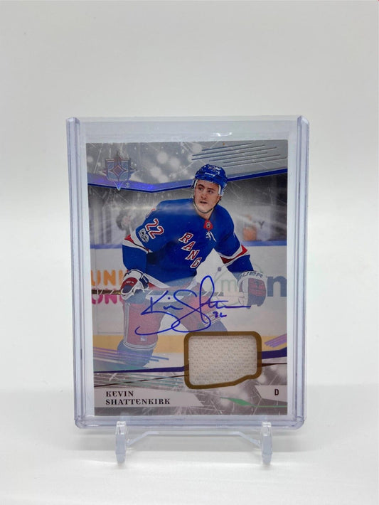 KEVIN SHATTENKIRK 2017-18 ULTIMATE COLLECTION PATCH ON CARD AUTO #6