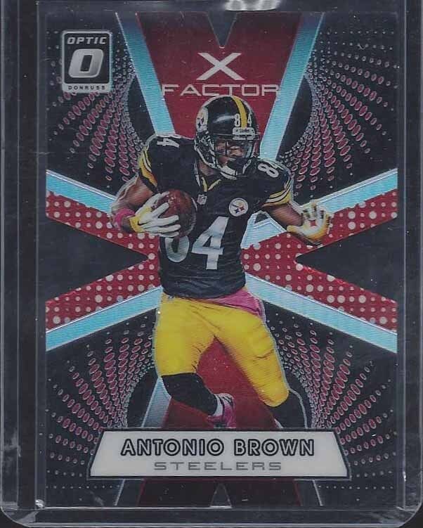 ANTONIO BROWN 2016 PANINI OPTIC X FACTOR RED DIE CUT PRIZM REFRACTOR #D 89/99