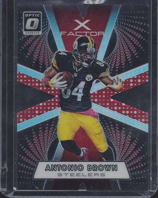 ANTONIO BROWN 2016 PANINI OPTIC X FACTOR RED DIE CUT PRIZM REFRACTOR #D 89/99