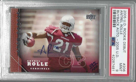 ANTREL ROLLE 2005 ROOKIE DEBUT BUYBACK AUTO RC #D 85/100 PSA 9 MINT POP 1/1