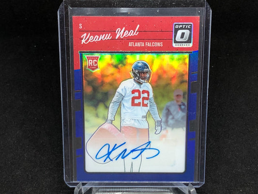 KEANU NEAL 2016 PANINI DONRUSS OPTIC BLUE HOLO AUTO RC #D 50/75