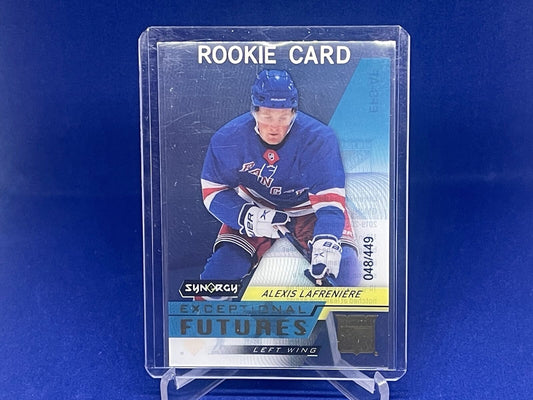 ALEXIS LAFRENIERE 2020-21 UPPER DECK SYNERGY EXCEPTIONAL FUTURES RC #D 48/449