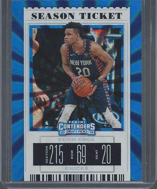 KEVIN KNOX 2019 CONTENDERS RAINBOW SILVER SPOKES #D 4/5