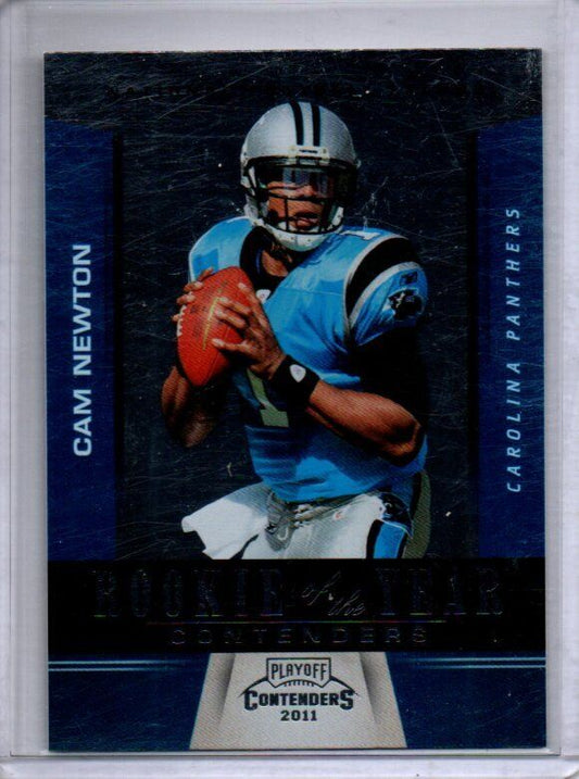 CAM NEWTON 2012 PANINI CONTENDERS ROOKIE OF THE YEAR ROOKIE RC #5