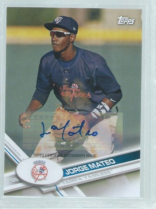 JORGE MATEO 2017 TOPPS PRO DEBUT AUTO PROSPECT
