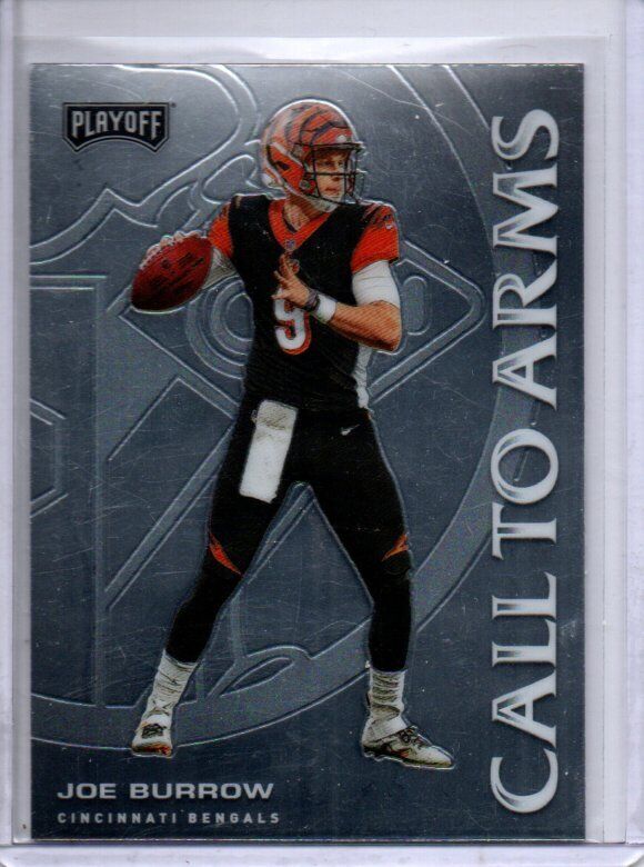 JOE BURROW 2020 PANINI PLAYOFF CALL TO ARMS ROOKIE RC #CA-17