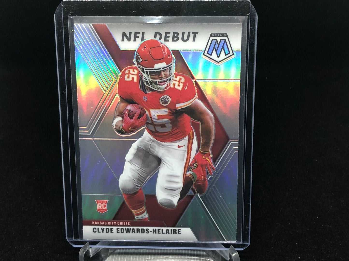 CLYDE EDWARDS HELAIRE 2020 PANINI MOSAIC NFL DEBUT SILVER PRIZM RC # 266